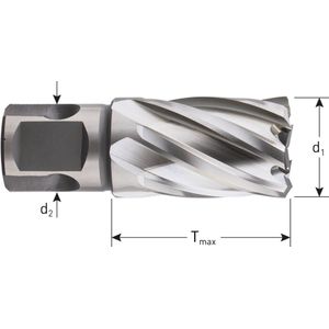Rotec HSS-XE kernboor, 'Silver Line', Weldon 19, ø18x30