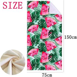 Sneldrogende microvezel handdoek - veelzijdig en lichtgewicht - 1 stuk - kleurrijk