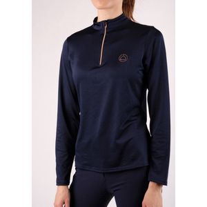 Montar Junior Everly Polo Rosegold - maat 152 - navy/rosegold