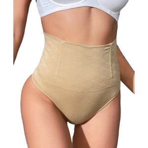 Corrigerend Ondergoed Dames | Corrigerend Slipje | Correctie Buik Ondergoed | Waist Correctie | Beige | Maat L