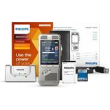 Philips - DPM8000/02 - PocketMemo Dicteerapparaat - Schuifschakelaar - Accessoire set - SpeechExec Pro Dictate 11 - 2 jaar licentie