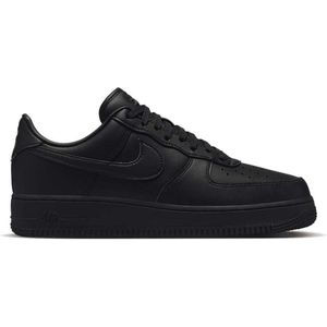Nike - Air Force 1 Low Fresh Black - Sneakers - Zwart - Leer