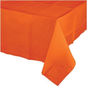 Party/verjaardag Tafelkleed - Oranje - 274 x 137 cm - tafellaken van papier - Gedekte tafel - Koningsdag - Sport