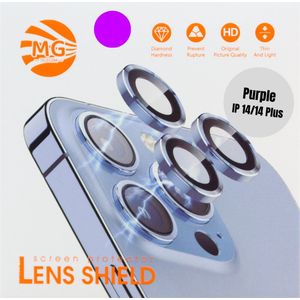 MG - Camera Lens Protector - Paars - Roestvrij Staal - Geharde Glas