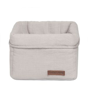 Baby's Only Commodemandje - Opbergmandje - Commode organizer - Babykamer accessoires Breeze - Urban Taupe - 100% katoen