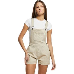 Urban Classics - Organic Short Tuinbroek/dungaree - M - Gebroken wit