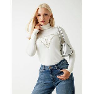 Guess - LS Melanie Triangle Logo - Sweater - Jet Black