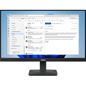 Lenovo - ThinkVision S24-4e - Monitor - Zwart - 23,8 inch - Full HD