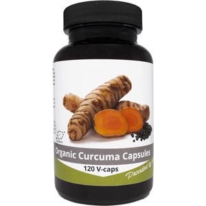 Kurkuma Capsules met Zwarte Peper - 120 Capsules - 600mg - Biologisch gecertificeerd - Nutrikraft
