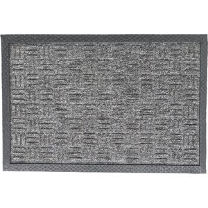 Ikado Schrapende naaldvilt deurmat vierkanten antra - 45 x 75 cm