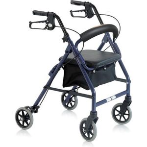Moretti - Opvouwbare rollator - Aluminium - Met stoffen zitje
