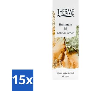 Therme - Hammam - Bodyolie Spray - Hydraterend - Verzorgend - 125ml - Bulkverpakking - 15 stuks
