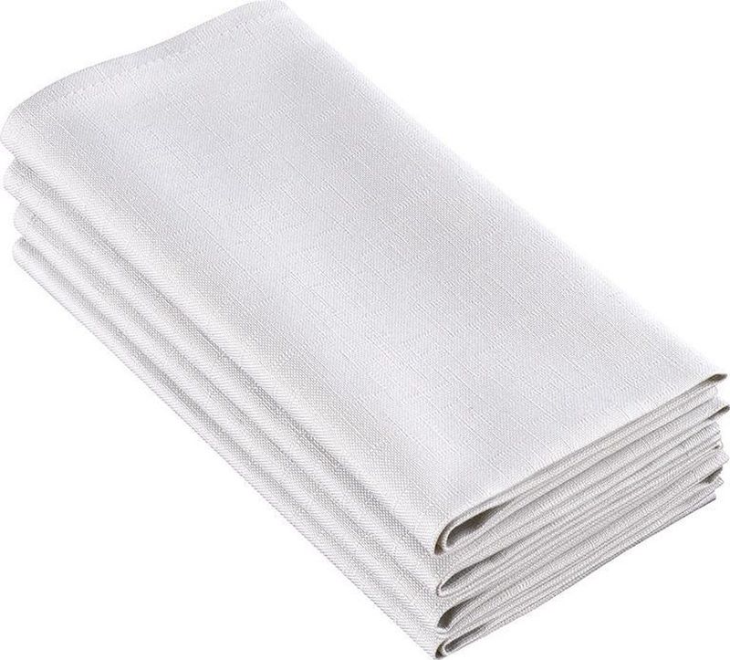 De Witte Lietaer Servetten Sonora 50 X 50 Cm Katoen Grijs 4 Stuks