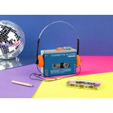 Cassettespeler REWIND+ - Blauw - Bluetooth - Auto Reverse