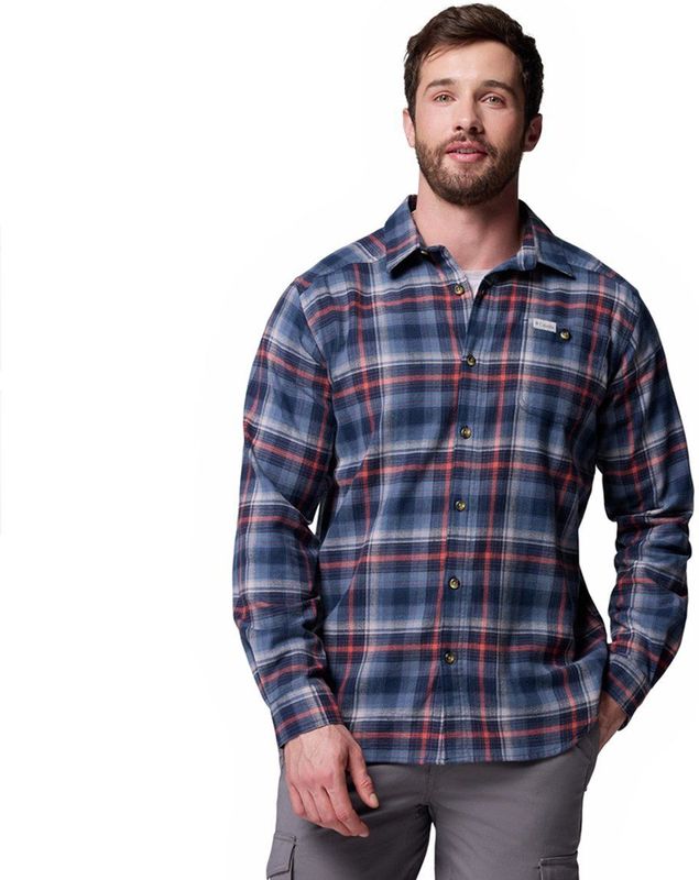 Columbia - Cornell Woods - Overhemd - Blauw - Lange Mouwen