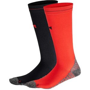 X-treme | Running Compression Socks Zwart-Rood | 2-Pack - Maat 42-45