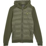 Lyle & Scott - Hybride Hoodie - Groen - Jongens