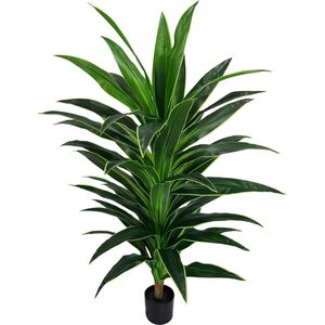 Kunst Dracaena XXLs-s145cm - Namaak dracaena - Kunstplanten voor binnen - Kunstplant dracaena