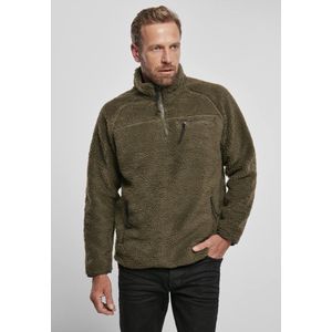 Brandit - Teddyfleece Troyer Pullover Jas - Fleece vest - M - Groen