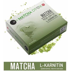 Matcha Premium Japanse Detox Voedingssupplement met L-Carnitine – 30 Capsules