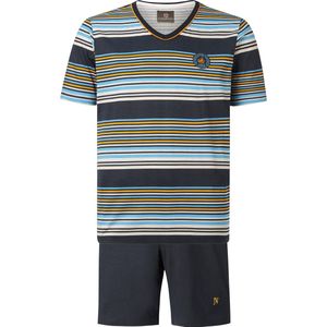 Jan Vanderstorm herren Korte Pyjama - 52/54 - donkerblauw