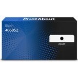 PrintAbout - Huismerk Ricoh 406052 - Toner - Zwart