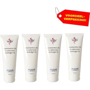 4x Fagron Levomenthol 2% Carbomeeralcoholgel 1% - Voordeelverpakking!
