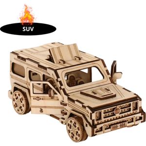 Nivard Bouwpakket Hout - Kinderen - Volwassenen - Bouwpakketten Volwassenen - Boot - Houten Puzzel - 3D - SUV