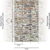 Livingwalls - Fotobehang - Beige - Vliesbehang - 2,80 m x 1,59 m