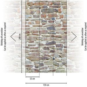 Livingwalls - Fotobehang - Beige - Vliesbehang - 2,80 m x 1,59 m