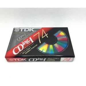 Audio Cassette Tape TDK 74 CDing-I normal position  / Uiterst geschikt voor alle opnamedoeleinden / Sealed Blanco Cassettebandje / Cassettedeck / Walkman / TDK cassettebandje.