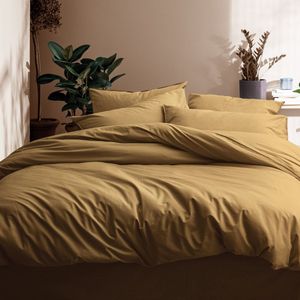 Matt & Rose - Dekbedovertrek - Honing - Gewassen Katoen - 240x220 + 2 Kussenslopen 65x65