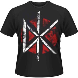Dead Kennedys Heren Tshirt -XXXL- Distressed DK Logo Zwart