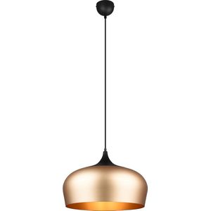 LED Hanglamp - Hangverlichting - Torna Christa - E27 Fitting - Rond - Mat Goud - Aluminium - Ø450mm