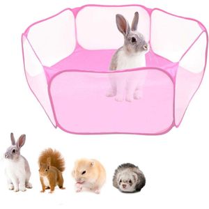 Kleine dieren box/hamsterkooi tent opvouwbare huisdier oefening metalen draad tuin hek kooi pop tent voor hamster chinchilla's en cavia's egels