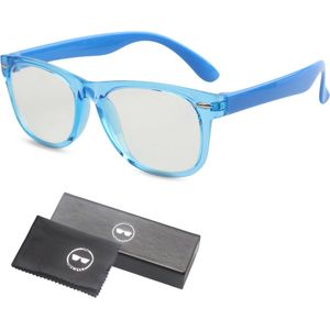LC Eyewear Computerbril voor Kinderen - Blauw Licht Bril - Blue Light Glasses - Beeldschermbril - Unisex - Transparant Blauw