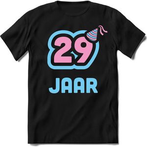 29 Jaar Feest kado T-Shirt Heren / Dames - Perfect Verjaardag Cadeau Shirt - Licht Blauw / Licht Roze - Maat S