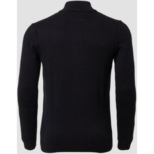 Gebreid Vest - Casual - Katoen - Troyerkraag - Met Logopatch