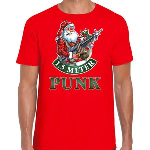 Fout Kerstshirt / Kerst t-shirt 1,5 meter punk rood voor heren - Kerstkleding / Christmas outfit XXL