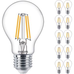 Voordeelpak 10x Philips MASTER Value LED Lamp E27 Peer Helder 3.4W 470lm - 927 Zeer Warm Wit | Beste Kleurweergave - Dimbaar - Vervangt 40W