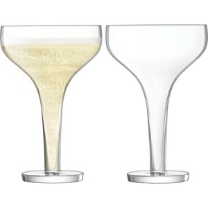 L.S.A. - Epoque Champagne Glas 150 ml Set van 2 Stuks - Transparant