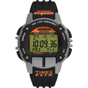 Timex Ironman Flix TW5M63200 Horloge - Kunststof - Zwart - Ø 42 mm