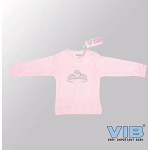 VIB® - Baby T-Shirt Dancing Queen (Roze)-(3-6 mnd) - Babykleertjes - Baby cadeau