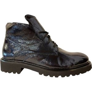 Durea Korte Veterboot 9797 185 7534 Blauw Lak