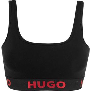 Hugo Boss dames HUGO sporty logo bralette zwart - M