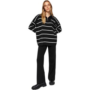 Trendyol Beige Brede Gebreide Top- En Onderkantset Met Rits Twoaw24Au00025