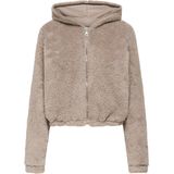 ONLY PLAY ONPCAS-FLUF HOOD FZ LS SWT Dames Trui - Maat XS
