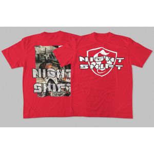 Night Shift H-Logo Ultras T-shirt - Unisex - Rood Maat S