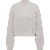 myMo - Gebreide Trui - Zacht - Licht Verkort Model - Kabelpatroon