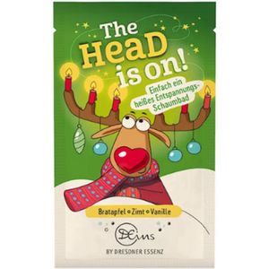 Kerst Badschuim The Head is On | Braadappel, Kaneel & Vanille | 1x 40ml | Badschuim Wintergeur Dresdner Essenz - Speciaal voor de wintermaanden